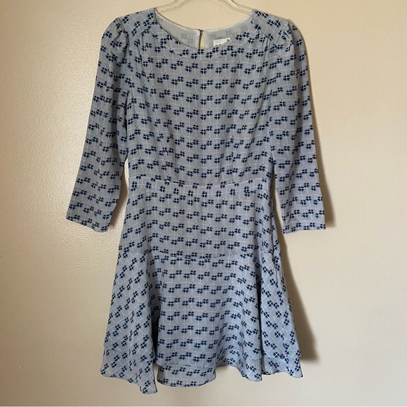 Reiss Giselle Watercolor Check Printed Frill Layered Mini Dress - Picture 2 of 11